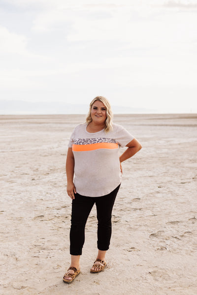 Cheetah Waffle Knit Top
