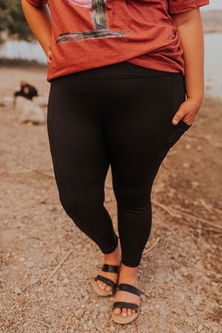 Black workout leggings