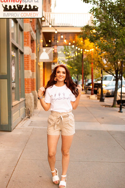 Grow Positive Thoughts Graphic Tee