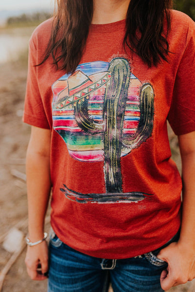 Cactus sombrero graphic tee