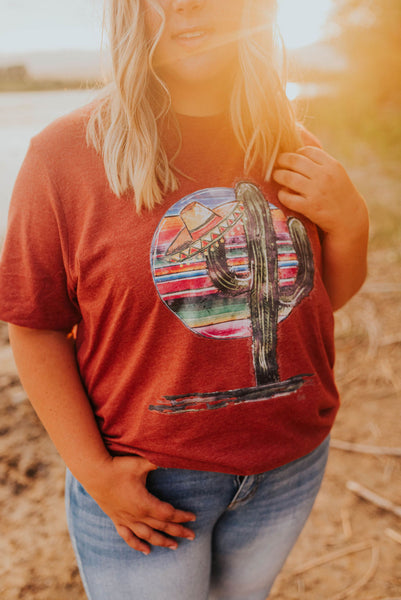 Cactus sombrero graphic tee