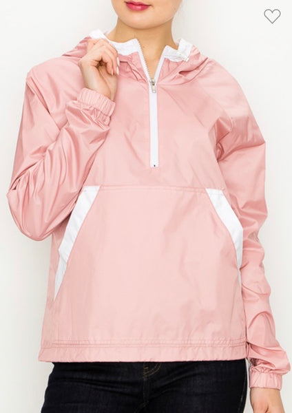 Pink Windbreaker Jacket