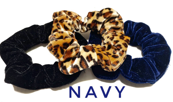 3 piece leopard Scrunchies set