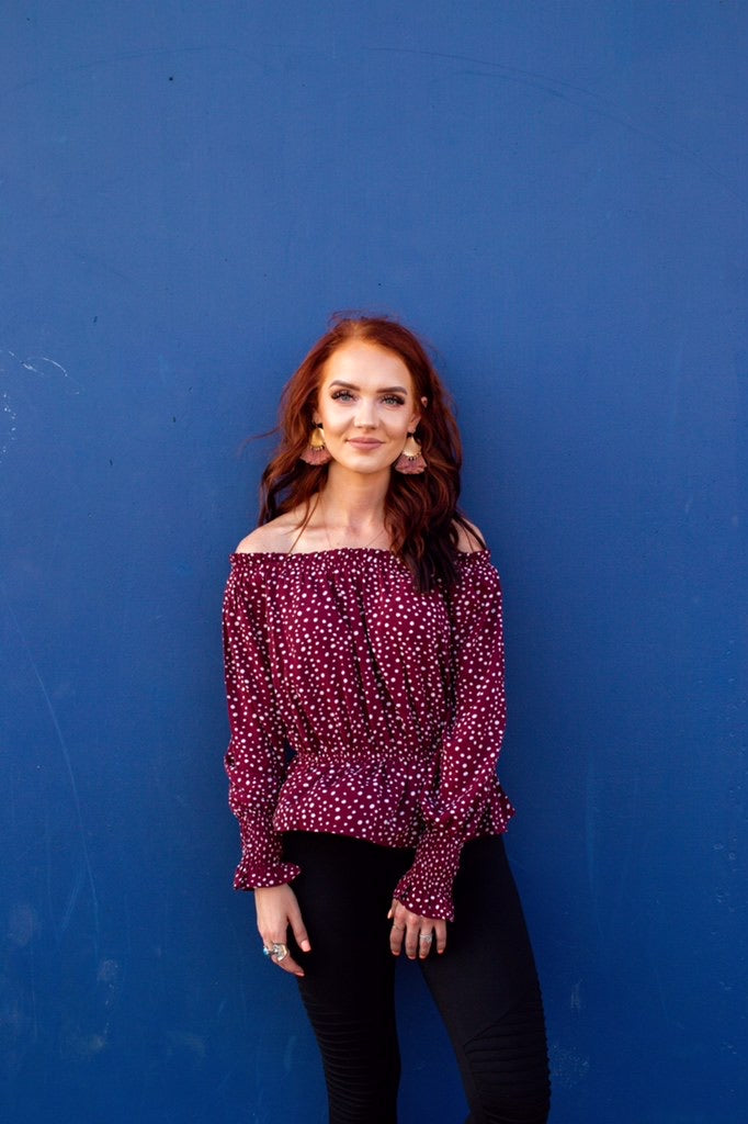 Girls Night Out Polka Dot Top