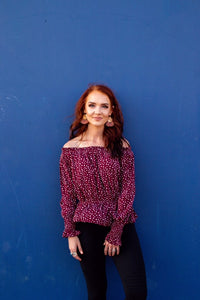 Girls Night Out Polka Dot Top