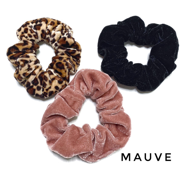 3 piece leopard Scrunchies set