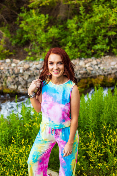 The Happy Tie Dye Jumpsuit