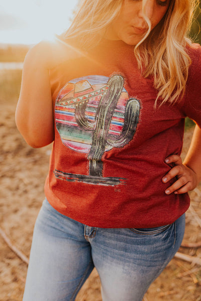 Cactus sombrero graphic tee