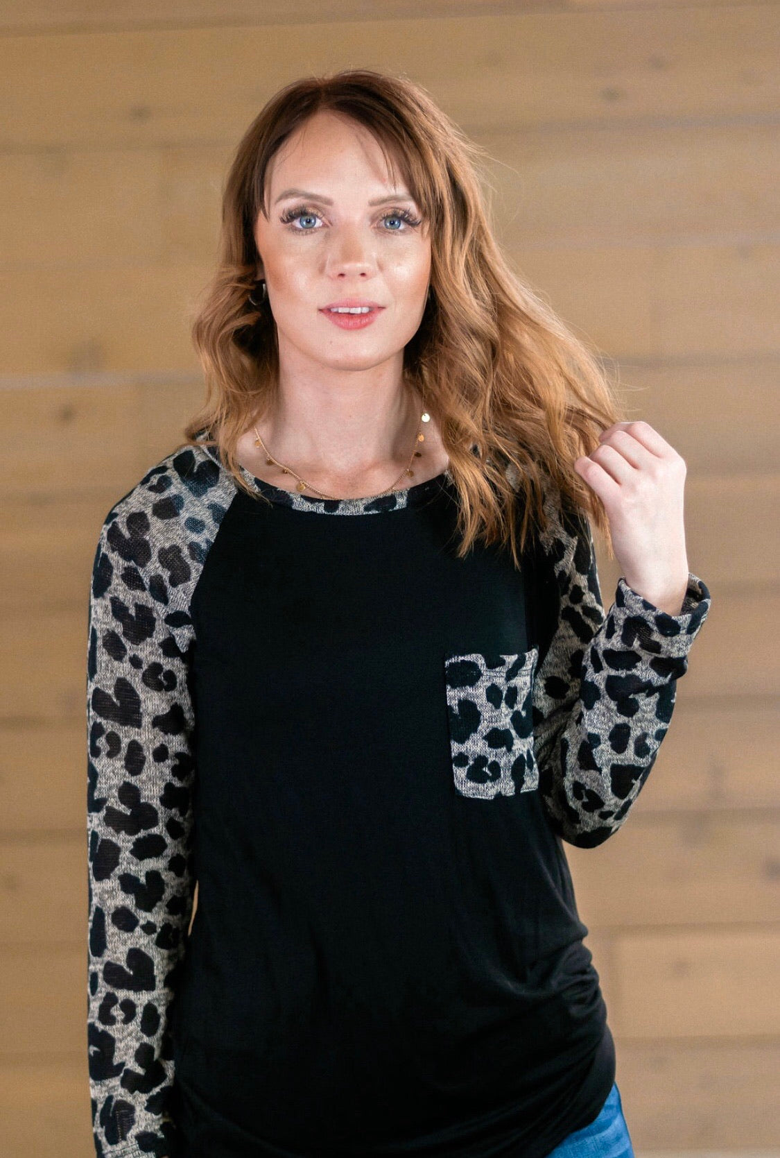 Leopard Print long sleeve Top