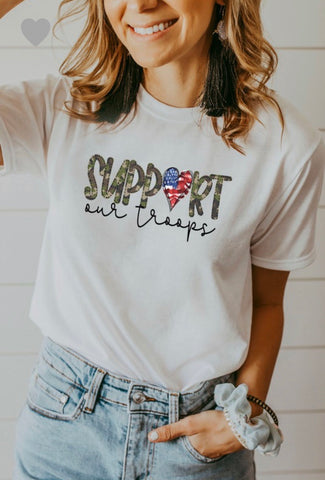 Support Our Troops Graphic Tee
